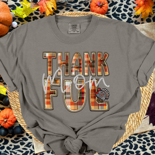 Thankful Mom Stacked DTF Transfer