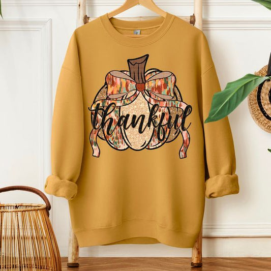 Thankful Pumpkin DTF Transfer