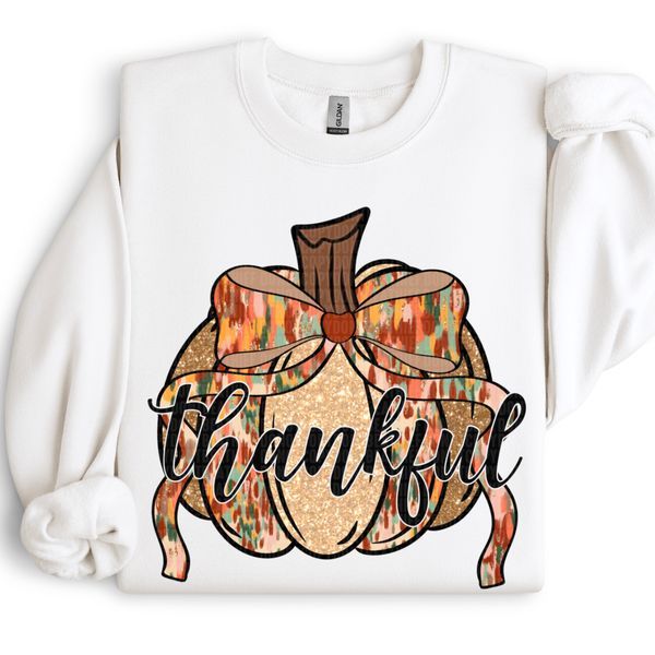 Thankful Pumpkin DTF Transfer
