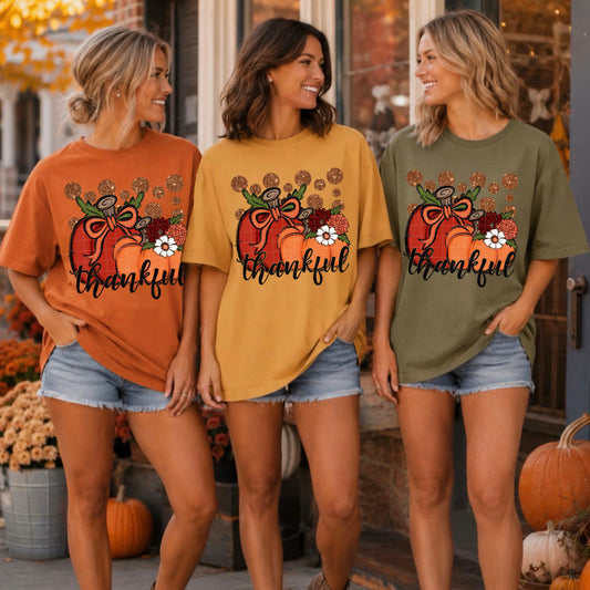 Thankful Pumpkins DTF Transfer