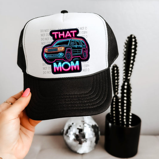 That SUV Mom Black Hat Patch DTF Transfer