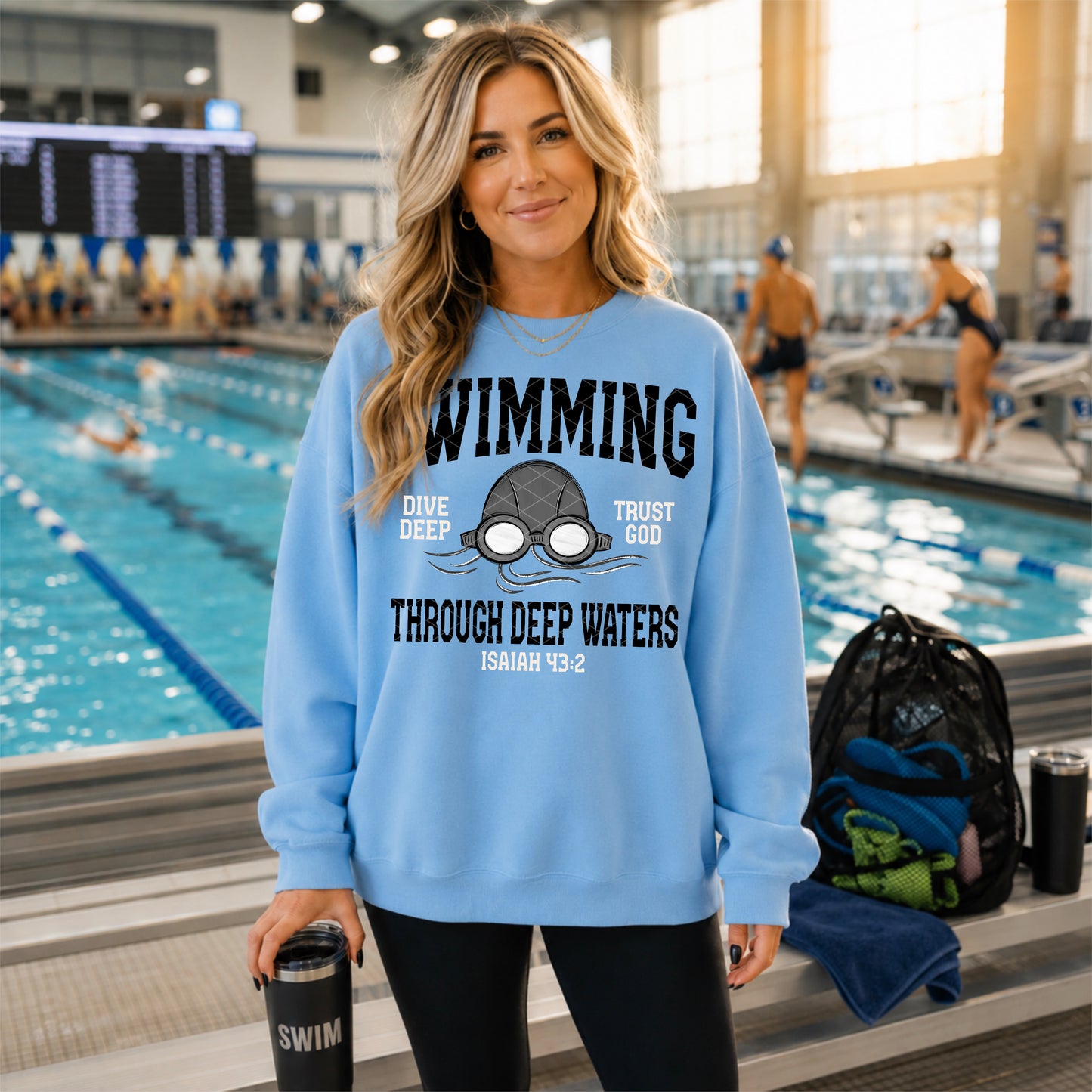 Swimming | Through Deep Waters DTF Transfer