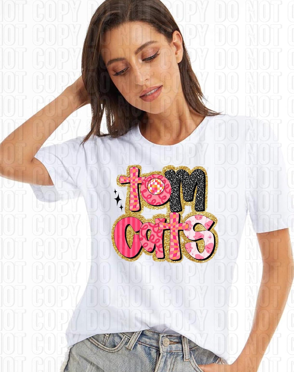 Retro Pink Mascots DTF Transfer