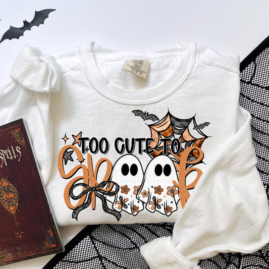 Too Cute To Spook DTF Transfer