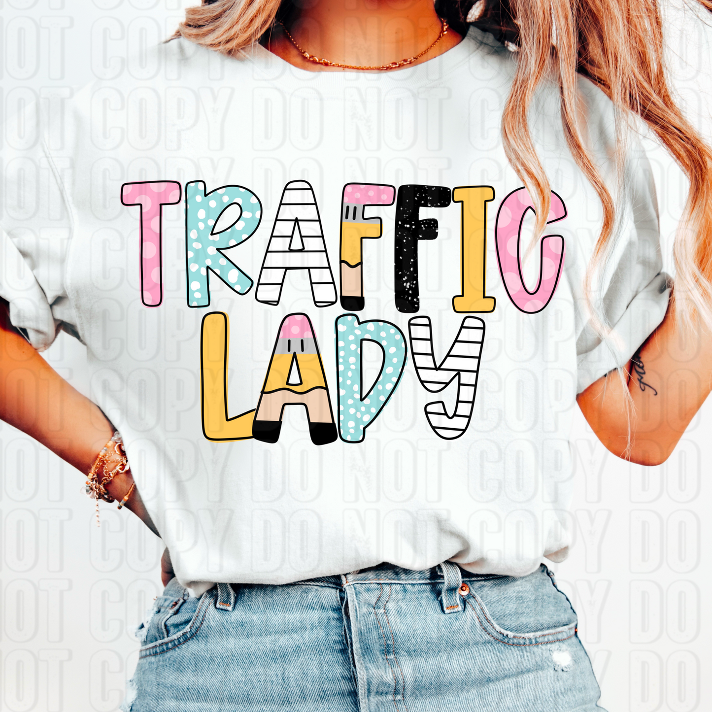 Traffic Lady DTF Transfer