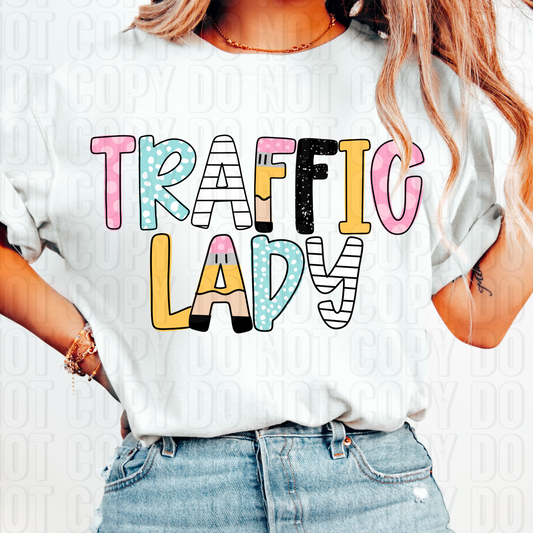Traffic Lady DTF Transfer