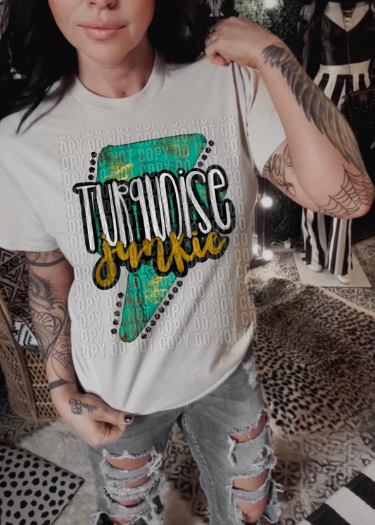 Turquoise Junkie DTF Transfer