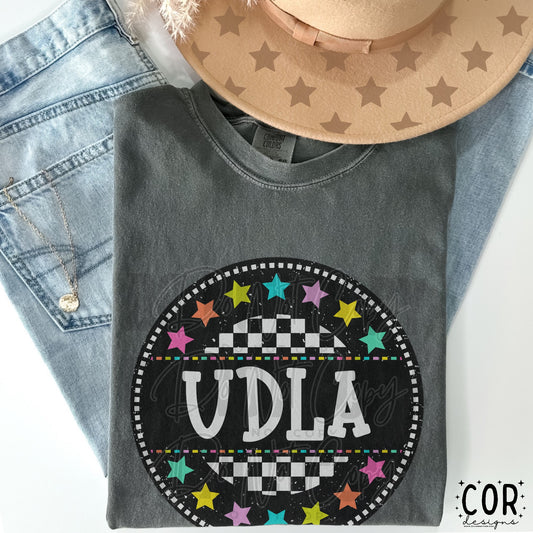 UDLA Stars DTF Transfer