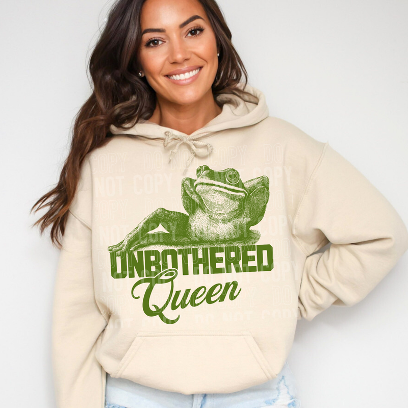 Unbothered Queen Frog DTF Transfer