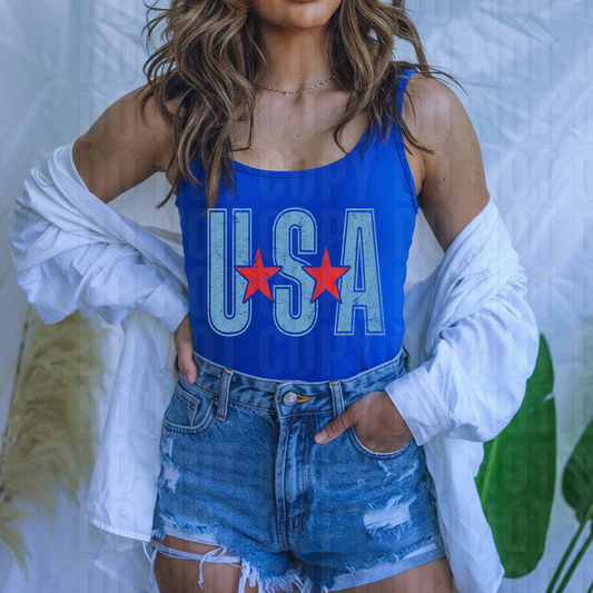 USA Stars DTF Transfer