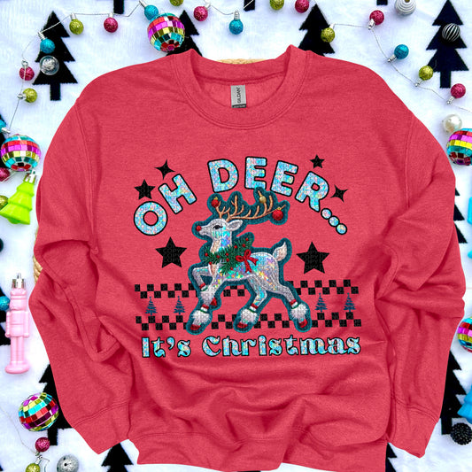 Oh Deer It's Christmas DTF Transfer