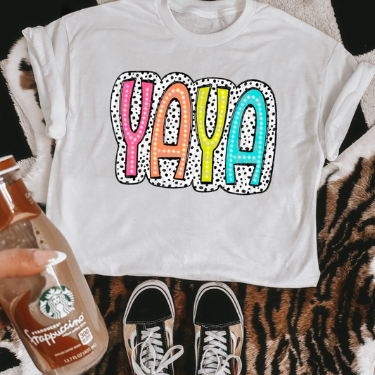 Yaya Dalmatian Dots DTF Transfer