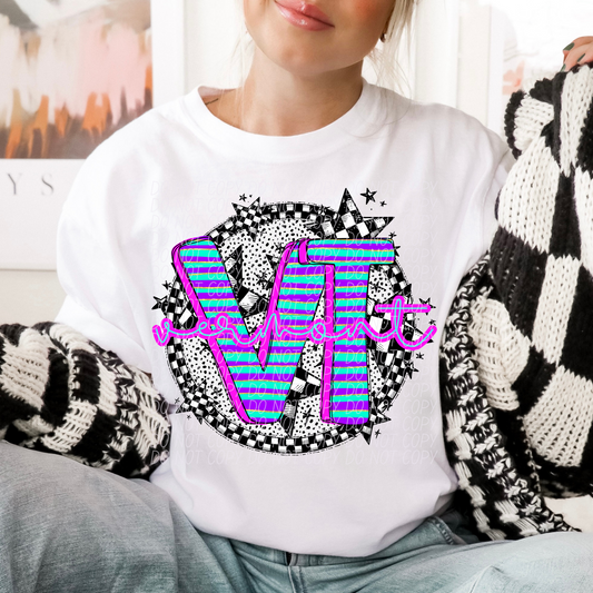 Vermont Spring State Stripes DTF Transfer