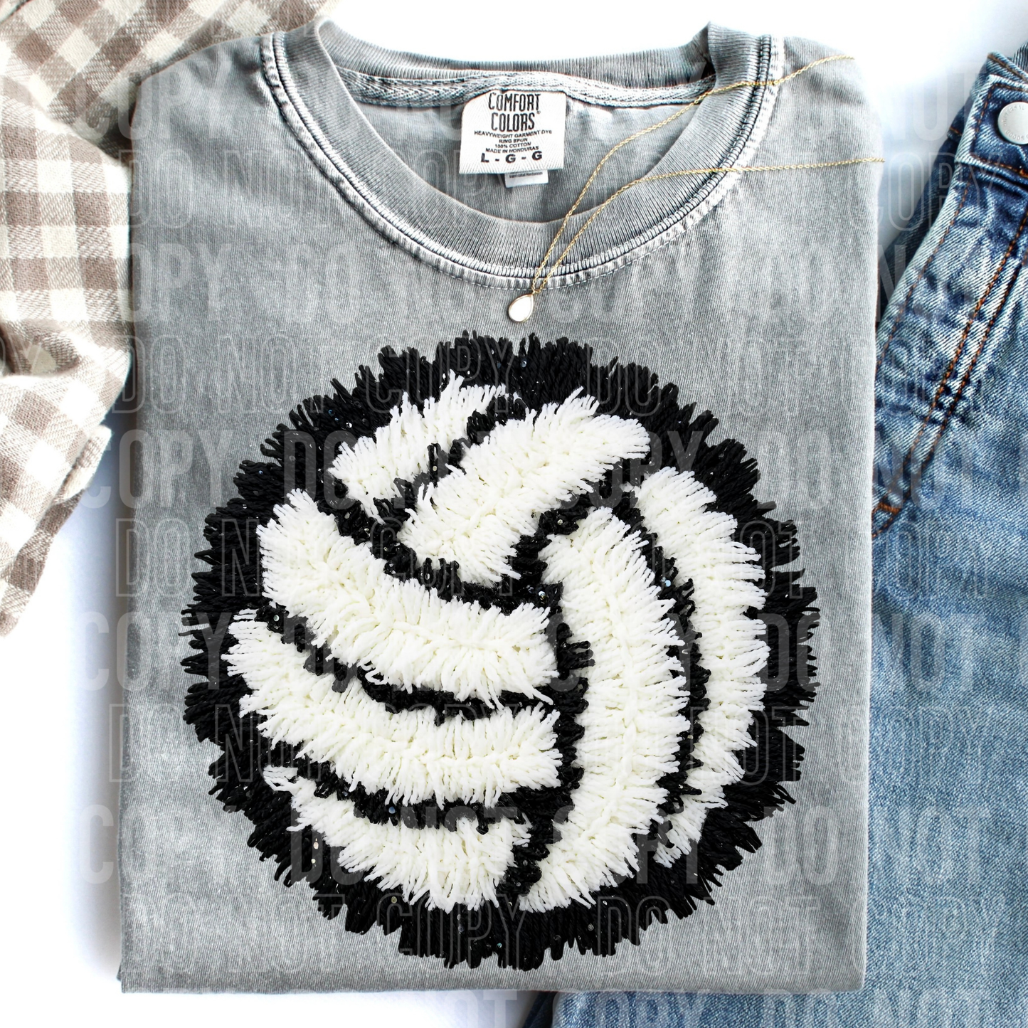 Volleyball Yarn Faux DTF Transfer