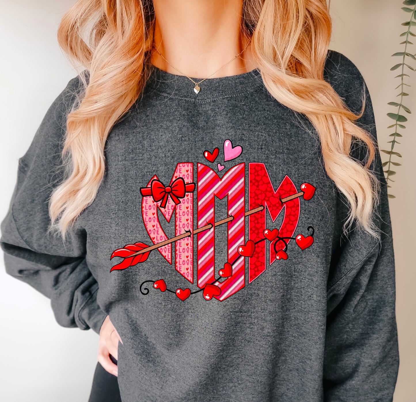 Valentine MOM Monogram DTF Transfer