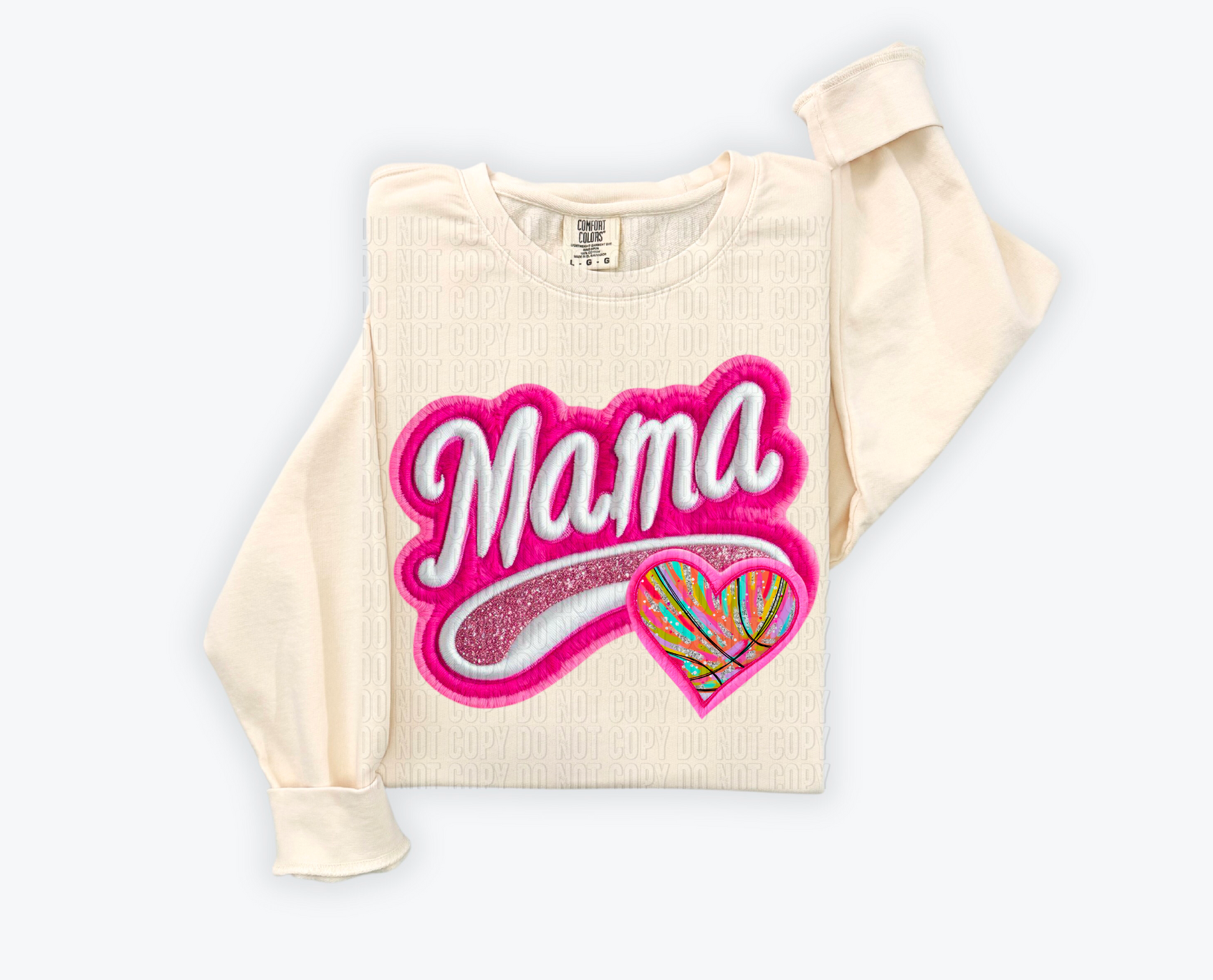 Pink Varsity Mama Basketball DTF Transfer