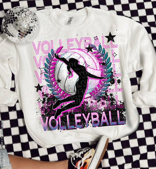 Volleyball DTF Transfer