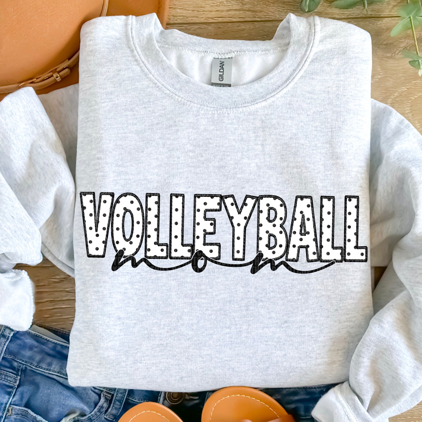 Volleyball Mom Black Faux DTF Transfer