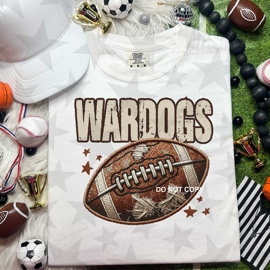 Wardogs Neutral Football Mascot DTF Transfer