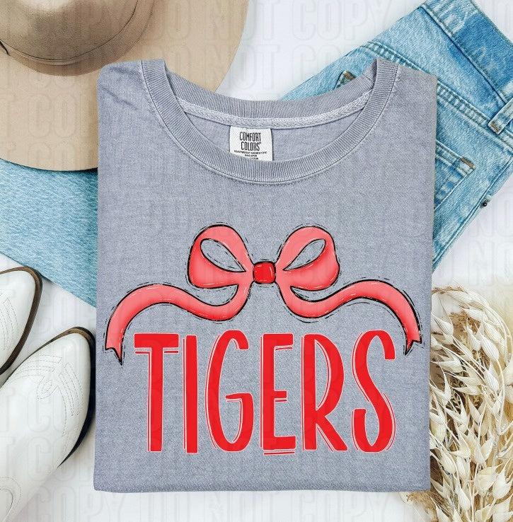 Tigers Coquette Red DTF Transfer
