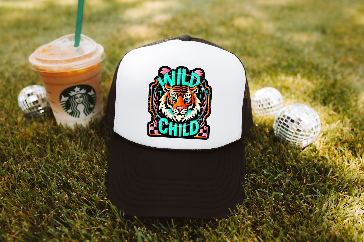 Wild Child Tiger Hat Patch DTF Transfer