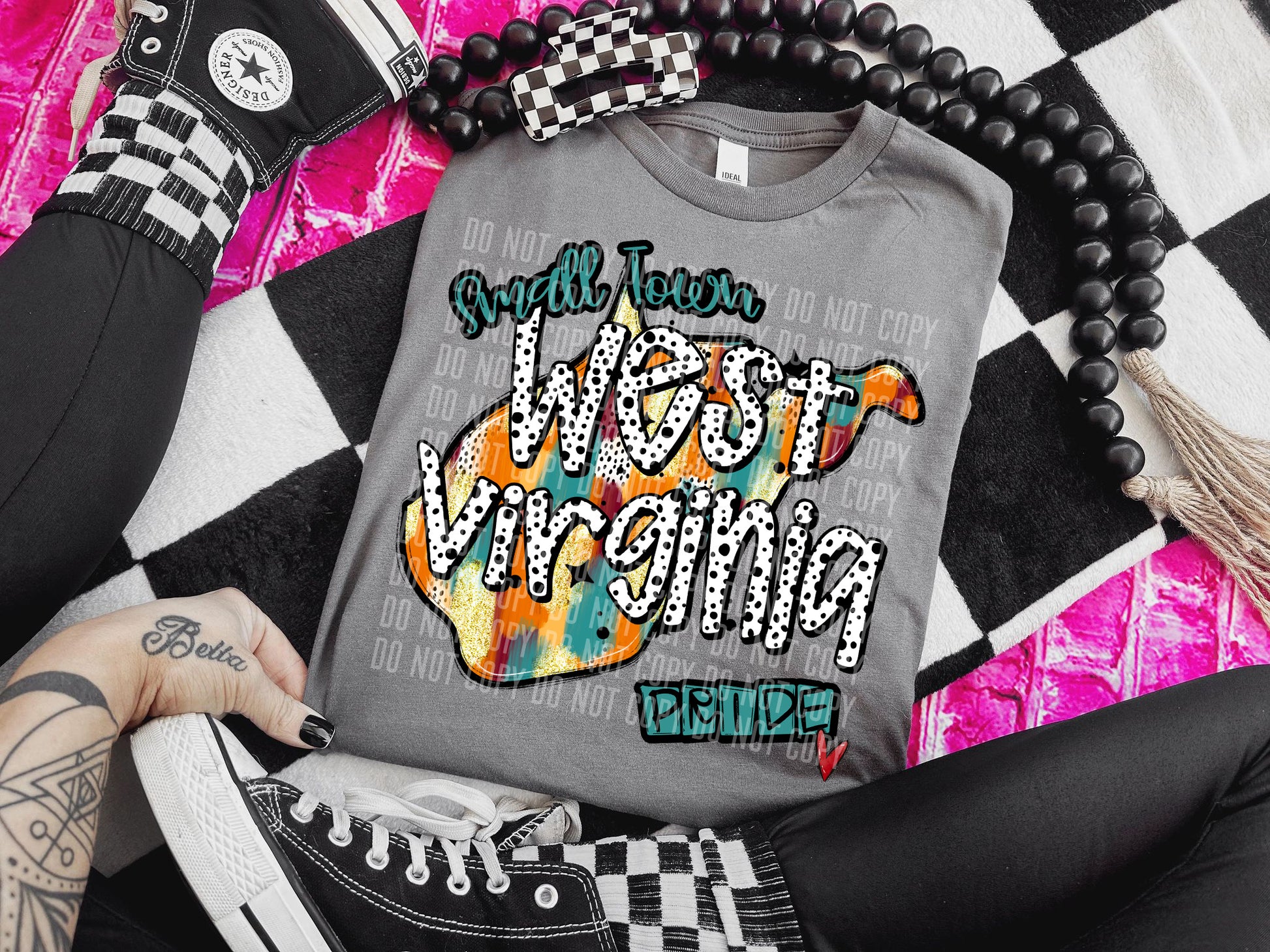 West Virginia Brushstroke State Pride DTF Transfer
