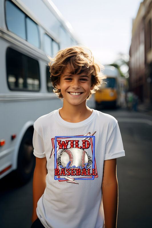 Wild About Baseball DTF Transfer