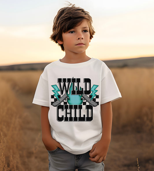 Wild Child Blue DTF Transfer