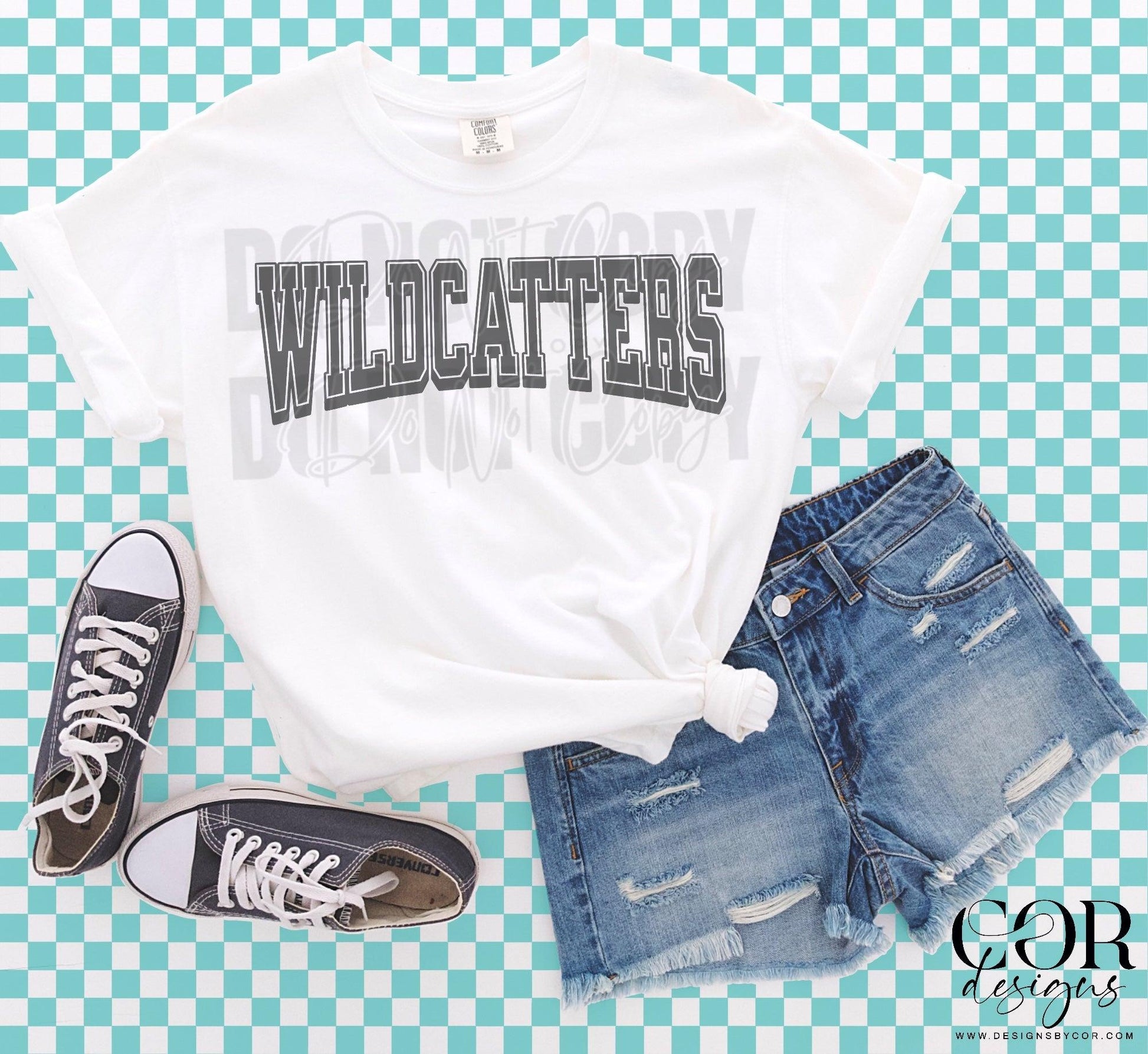 Varsity Lettered Mascots DTF Transfer