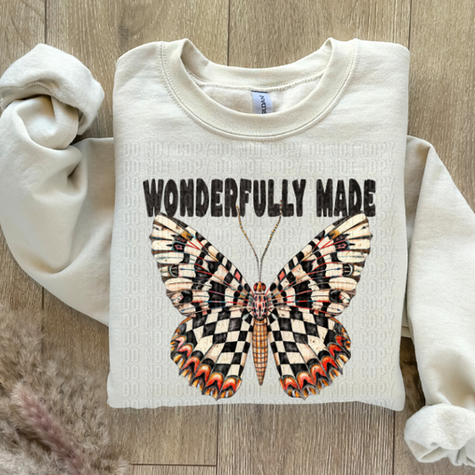 Wonderfully Made Butterfly DTF Transfer