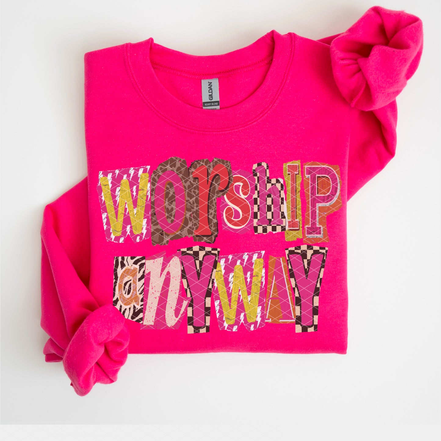 Worship Anyway- Ransom Letters DTF Transfer