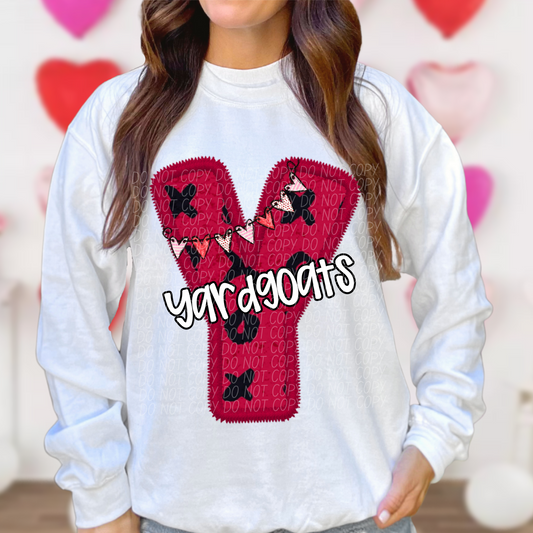 Yardgoats Valentine School Spirit DTF Transfer