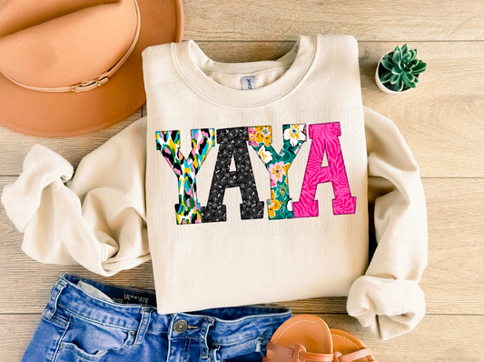 Yaya Overlock Bright DTF Transfer