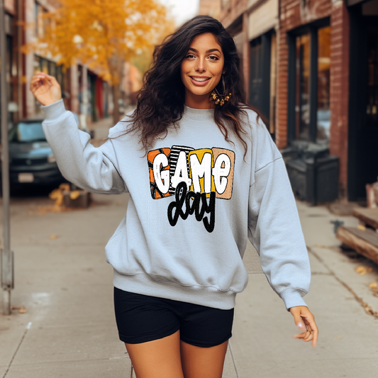 Gameday Yellow Gold Boxy Basketball DTF Transfer