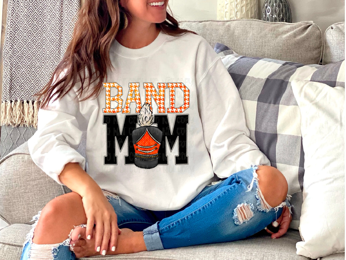 Band Mom Orange DTF Transfer