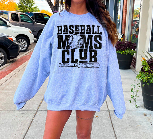 Baseball Moms Club DTF Transfer