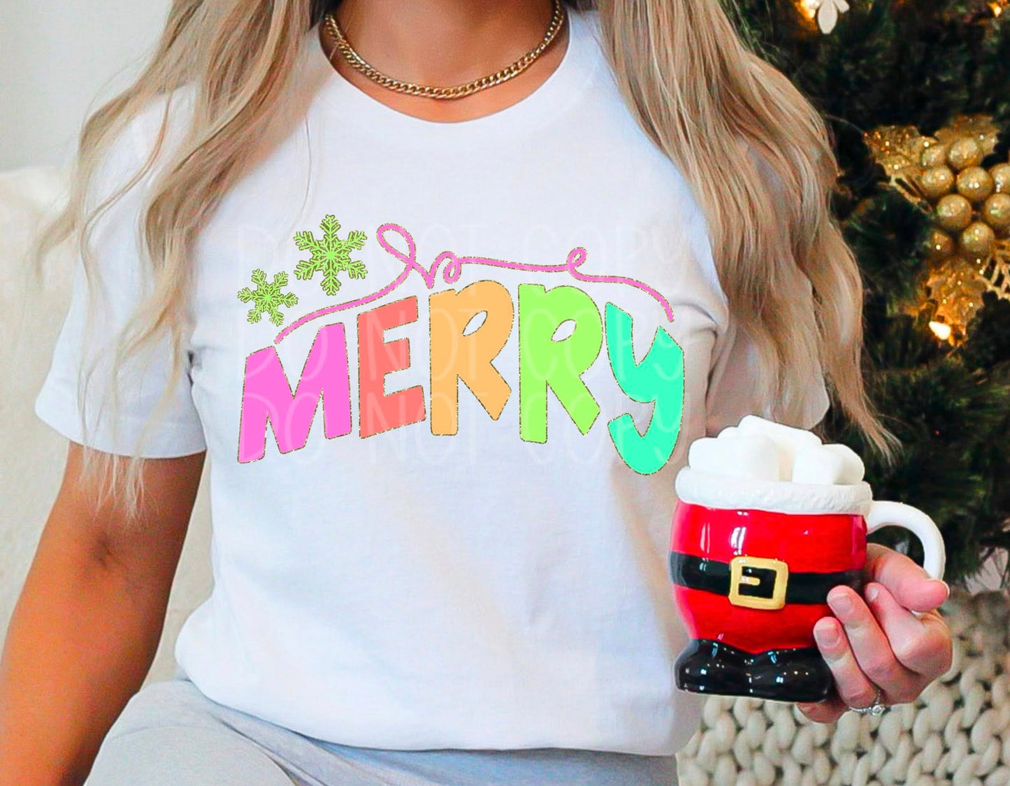 Be Merry Bright DTF Transfer