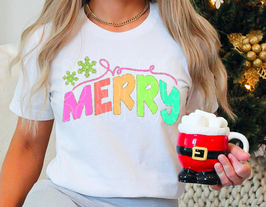 Be Merry Bright DTF Transfer