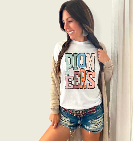 Boho Pioneers Sporty Mascot DTF Transfer