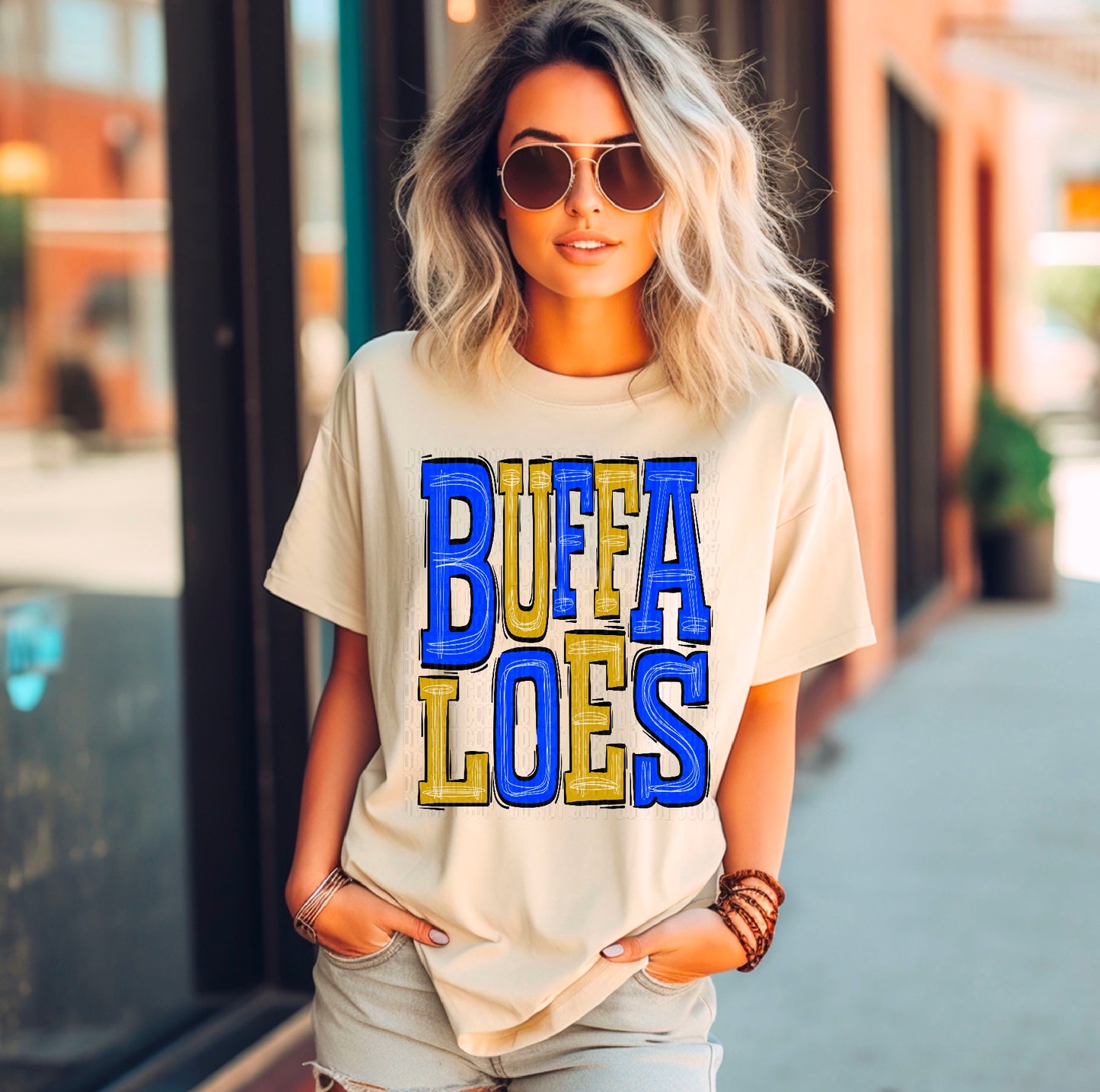 Buffaloes Royal Blue/Gold DTF Transfer