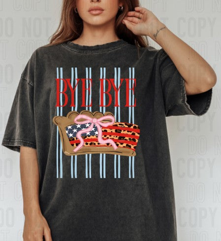Bye Bye American Pie Stripes DTF Transfer
