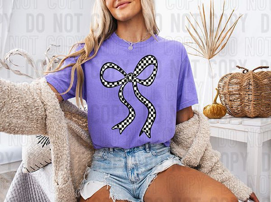 Checkered Ribbon DTF Transfer