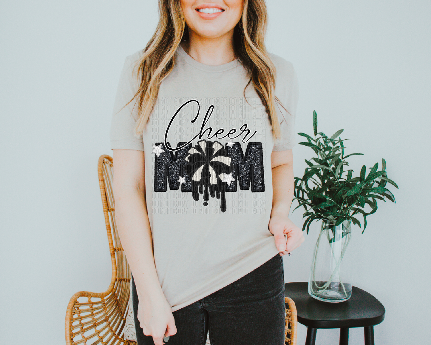 Cheer Mama Black Faux DTF Transfer