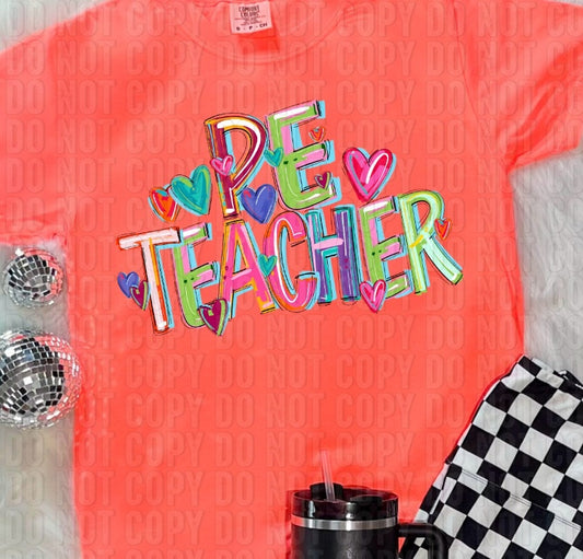 PE Teacher Cheery Occupation DTF Transfer