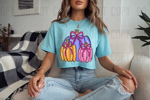 Colorful Pumpkin Trio DTF Transfer