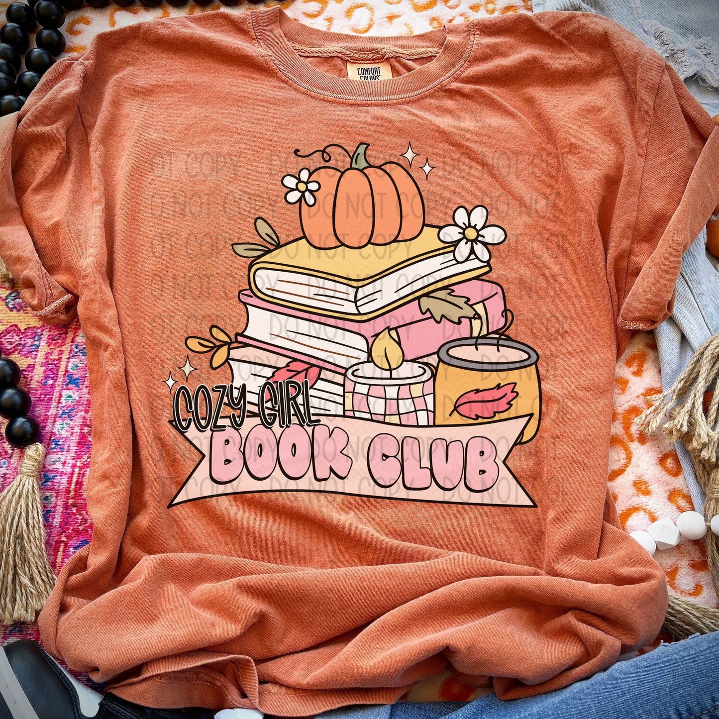 Cozy Girl Book Club DTF Transfer