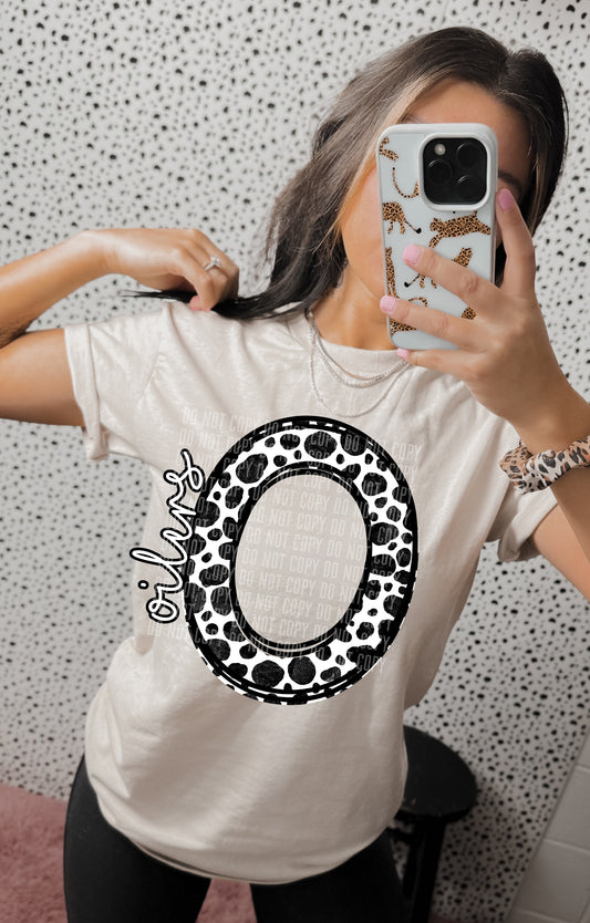 Oilers Dalmatian Dots Mascot DTF Transfer