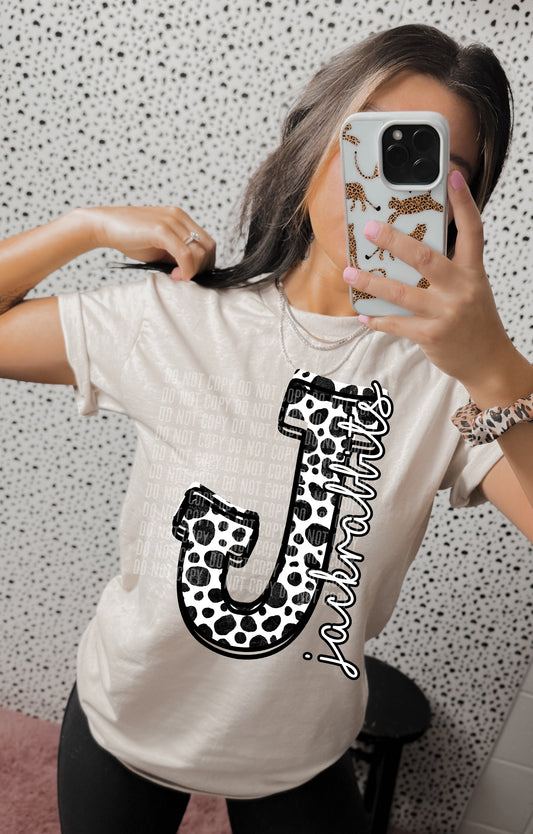 Jackrabbits Dalmatian Dots Mascot DTF Transfer