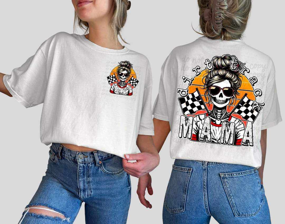 Dirt Track Mama Front/Back DTF Transfer