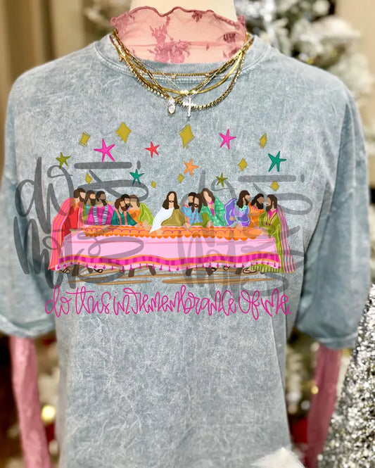 Do This In Remembrance Of Me Lord's Supper DTF Transfer